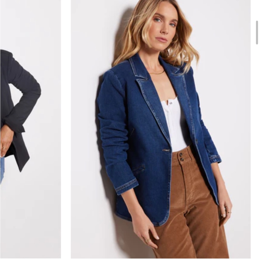 Evereve denim blazer